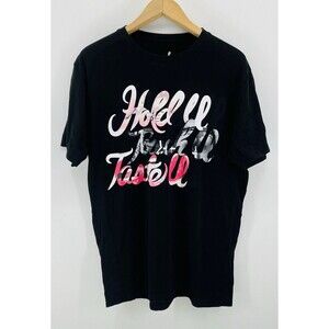 Fresh Goods Shirt Hold U Mens Large L Black Graphic T Shirt Streetwear 21x30